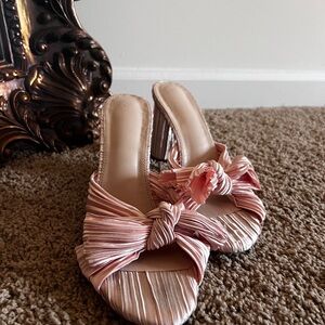Pink Bow Heels Size 10